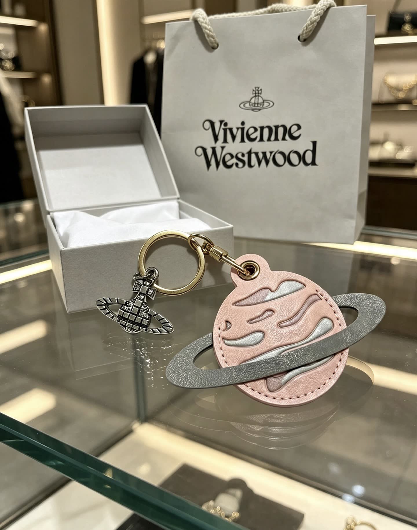 Vivienne Westwood Saturn Keychain